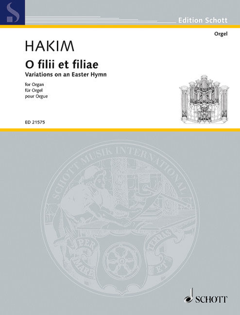 ハキム:O Filii et Filiae: Variations on an Easter Hymn 【輸入:オルガン】