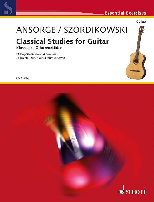 ギターのための古典的練習曲: 4つの世紀からの74の練習曲集/Szordikowski & Ansorge編 【輸入:ギター】