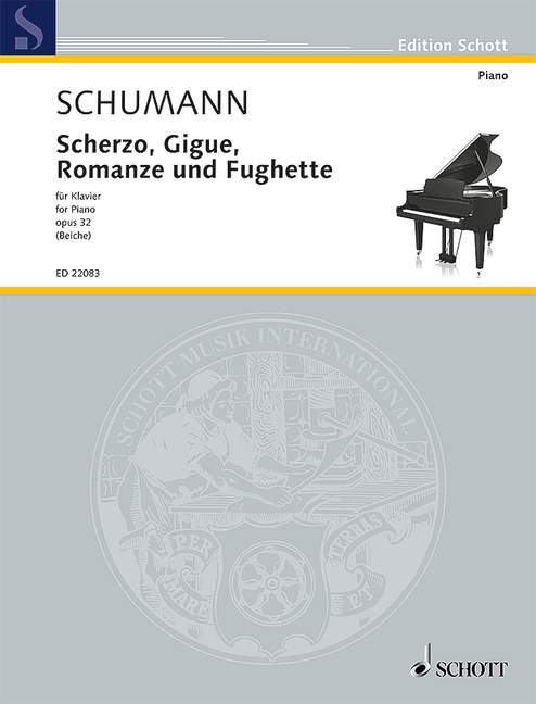 シューマン:スケルツォ、ジーグ、ロマンスと小フーガ Op.32/Beiche編 【輸入:ピアノ】