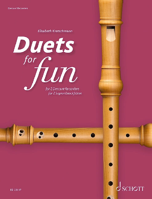 Duets for Fun: ソプラノ・リコーダー編/Kretschmann編: 演奏用スコア 【輸入:リコーダー】
