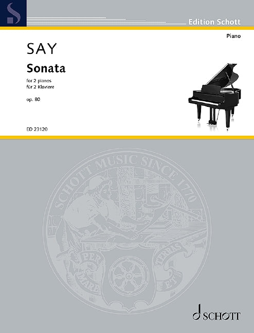 サイ:2台ピアノのためのソナタ Op.80 【輸入:ピアノ】