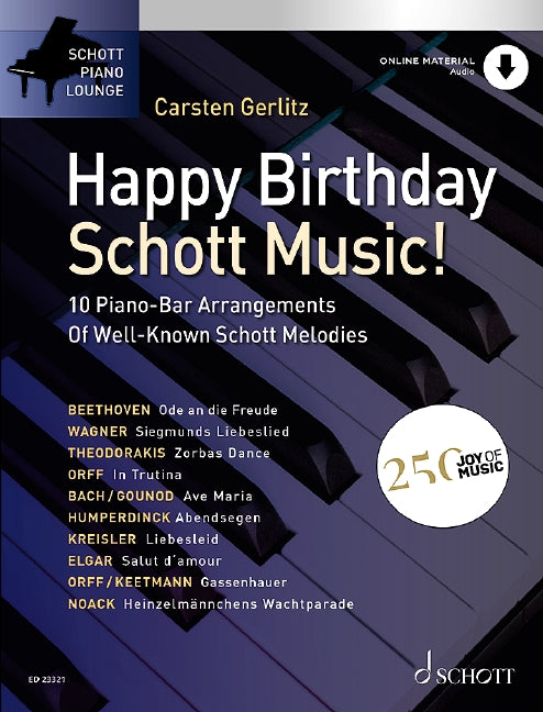 ショット音楽出版社誕生 250年記念 ピアノ10選/Gerlitz編: オーディオ・オンライン・アクセスコード付 【輸入:ピアノ】