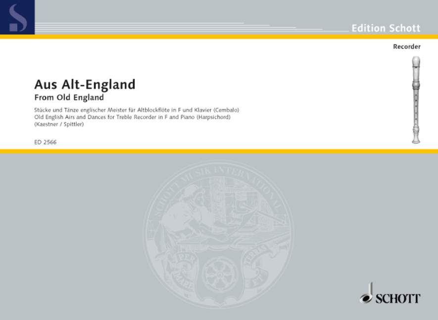 AUS ALT-ENGLAND: STUCKE UND TANZE(A) 【輸入:リコーダー】