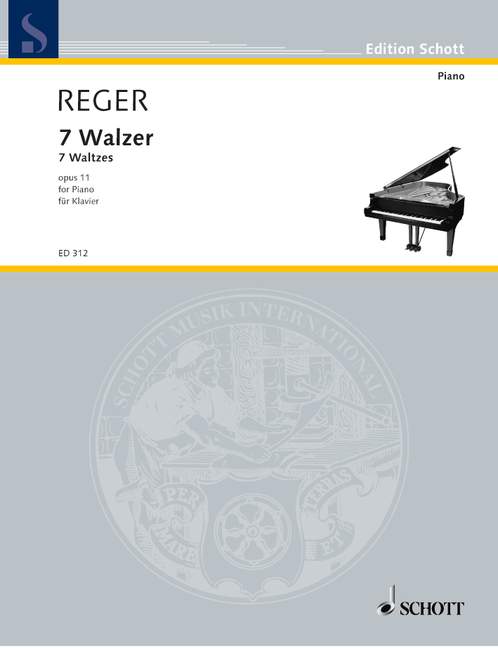 レーガー:7つのワルツ Op.11 【輸入:ピアノ】