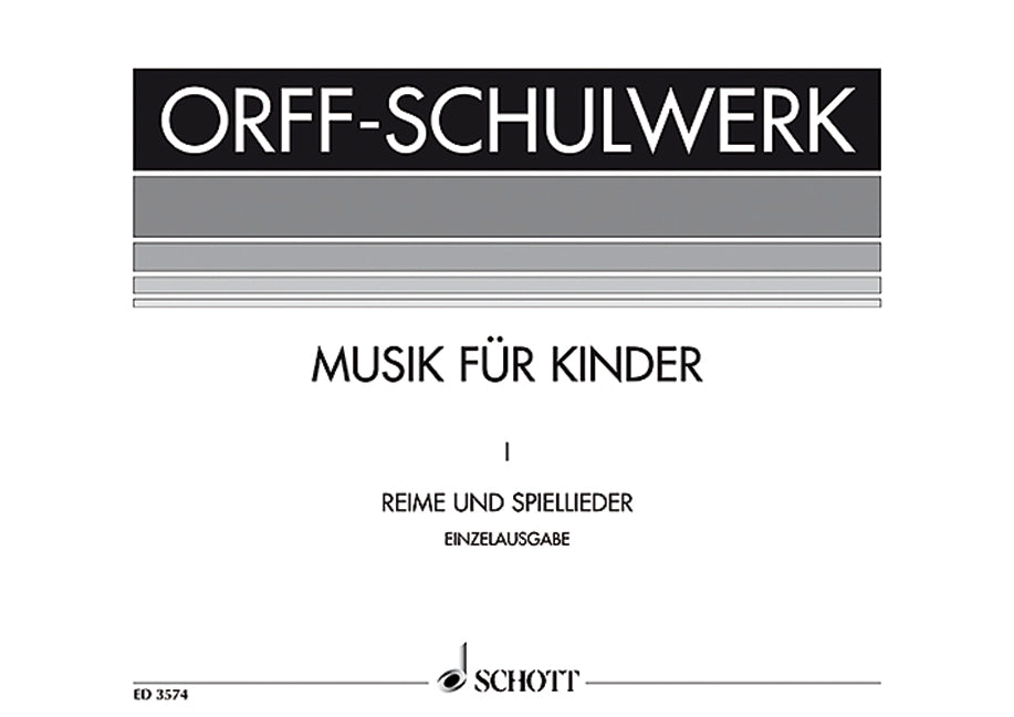 オルフ:Reime und Spiellieder Band 1: Im Funftonraum/G 【輸入:ヴォーカルとピアノ】