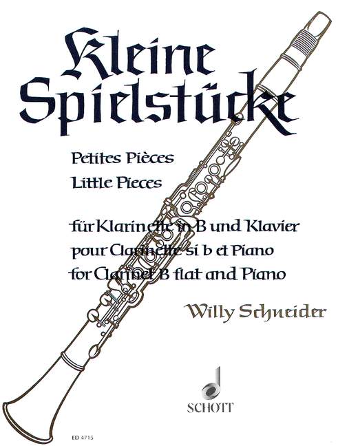 KLEINE SPIELSTUCKE/SCHNEIDER 【輸入:クラリネット】