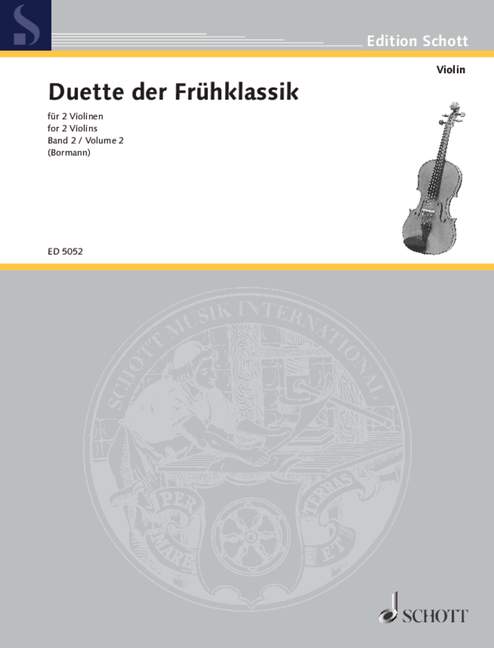 VIOLINDUETTE DER FRUHKLASSIK/BORMANN BD.2 【輸入:ヴァイオリン】