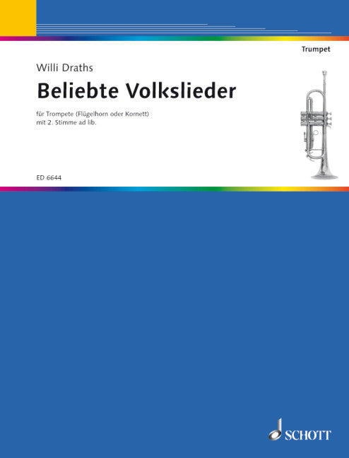 BELIEBTE VOLKSLIEDER FUR TROMPETE 【輸入:トランペット】