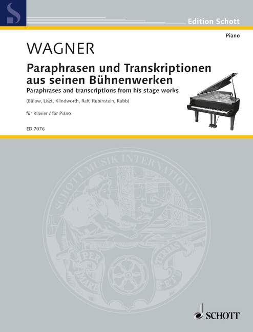 ワーグナー:パラフレーズと編曲作品集/Bulow,Klindworth,Liszt,Raff,Rubinstein,Rupp編 【輸入:ピアノ】