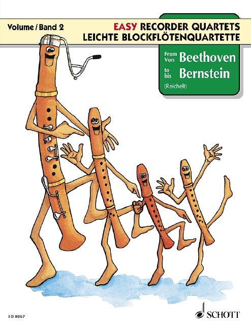 EASY RECORDER QUARTETS FROM BEETHOVEN TO BERNSTEIN 【輸入:リコーダー】