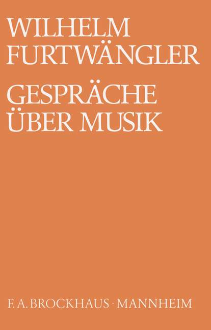 フルトヴェングラー:Gesprache uber Musik: Zwischen Wilhlem Furtwangler und Walter Abendroth(独語) 【輸入:書籍】