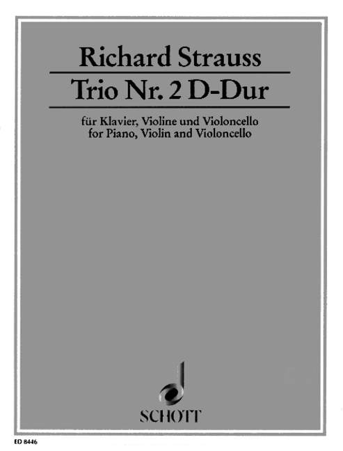 シュトラウス:Trio Nr.2 D-Dur O. Op.Av 53,AV 53 (Vl,Vc,P) 【輸入:室内楽(パート譜)】