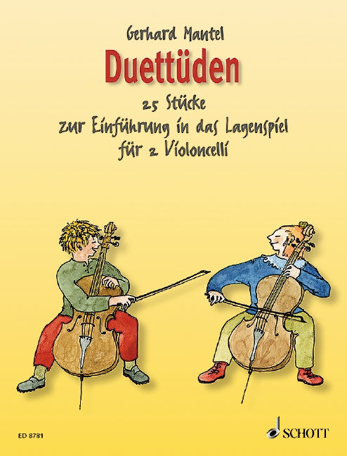 マンテル:DUETTUDEN: 25 STUCKE(SPIELPARTITUR ) 【輸入:チェロ】