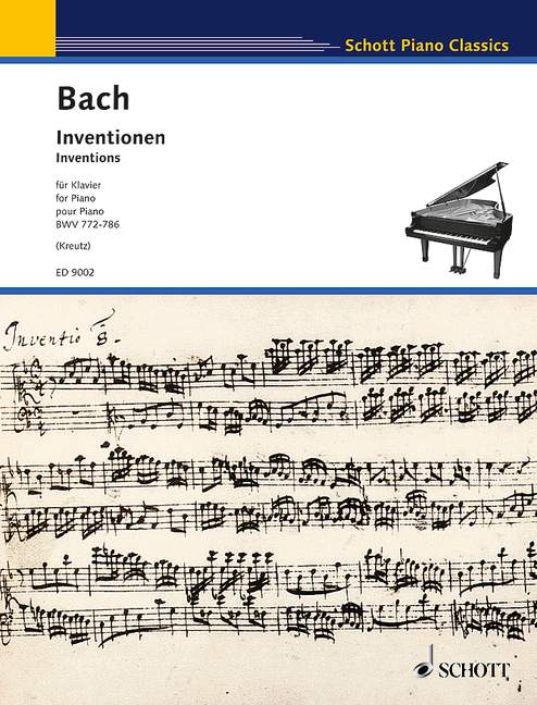 バッハ:インヴェンション(二声のインヴェンション) BWV 772-786/Kreutz編 【輸入:ピアノ】