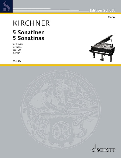 キルヒナー:5つのソナチネ Op.70/Weiner,Paulauskas編 【輸入:ピアノ】