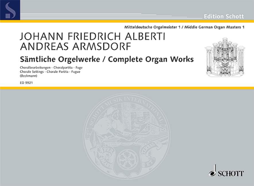 アルムスドルフ:オルガン作品全集: 35 Chorale Settins, Chorale Partita, Fugue/ベックマン編 【輸入:オルガン】