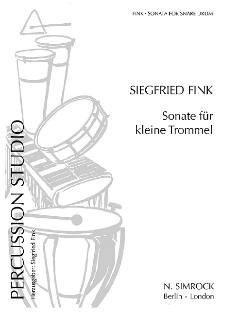 フィンク:スネア・ドラムのためのソナタ 【輸入:打楽器】