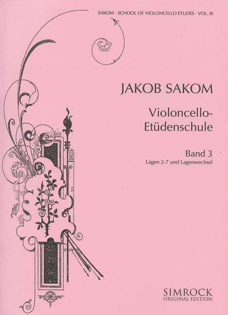 チェロ技巧教本 第3巻/Sakom編 【輸入:チェロ】