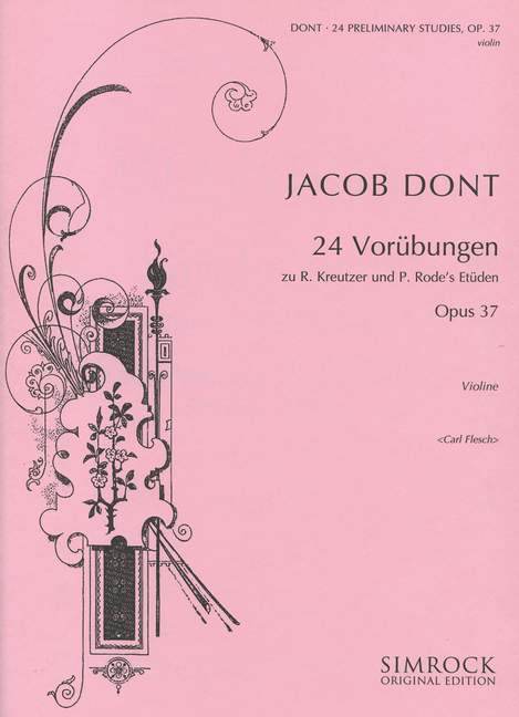 ドント：クロイツェルとロード(ローデ)への24の準備的練習曲 Op.37 【輸入：ヴァイオリン】 | ヤマハの楽譜通販サイト Sheet Music  Store