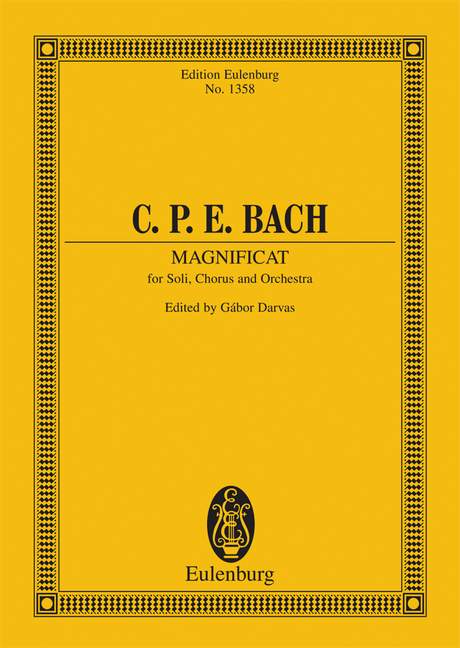 バッハ：マニフィカト ニ短調 Wq 215: スタディ・スコア 【輸入：合唱