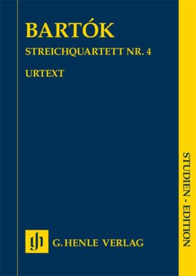 バルトーク:弦楽四重奏 第4番(1928年)/原典版/Somfai & Nemeth編: スタディ・スコア 【輸入:室内楽(スコア)】