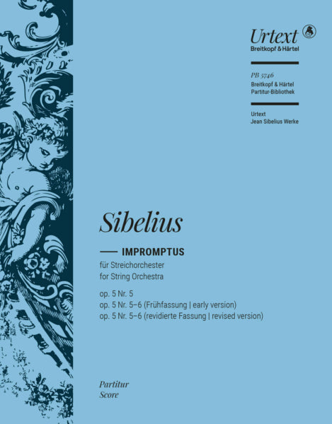 シベリウス:即興曲 Op.5/5-6/シベリウス全集に基づく原典版/Helasvuo & Wicklund編: 指揮者用大型スコア 【輸入:オーケストラ(スコア)】