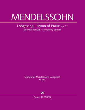 メンデルスゾーン:賛歌 Op.52/Seaton編(独語・英語): 指揮者用大型スコア 【輸入:合唱とオーケストラ】