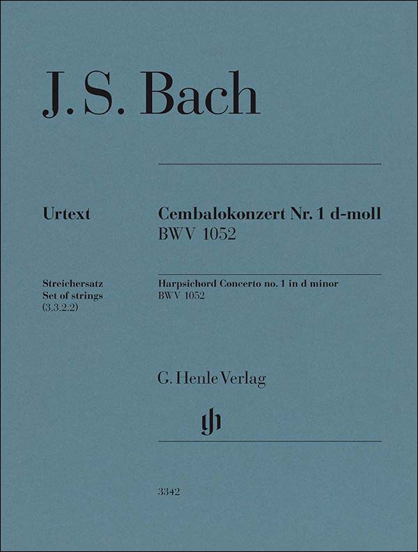 バッハ:チェンバロ協奏曲 第1番 ニ短調 BWV 1052/原典版/Mullemann & Entin編: パート譜セット(3/3/2/2) 【輸入:オーケストラ・パート譜】