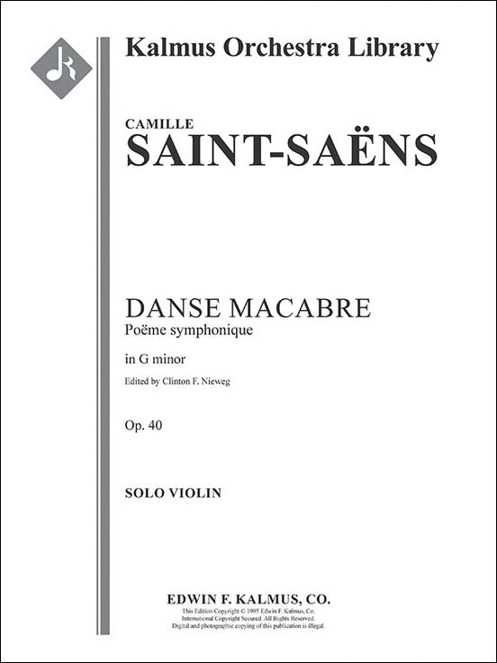 サン・サーンス：交響詩「死の舞踏」 Op.40/ニューウィグ編: ソロ