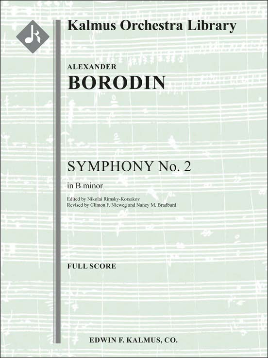 ボロディン:交響曲 第2番 ロ短調/Rimsky-Korsakov, Bradburd & Nieweg編: 指揮者用大型スコア 【輸入:オーケストラ(スコア)】