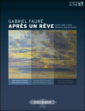 フォーレ:Apres un Reve(H in d-minor,M in c-minor,L in b-minor/NICHOLS 【輸入:ヴォーカルとピアノ】