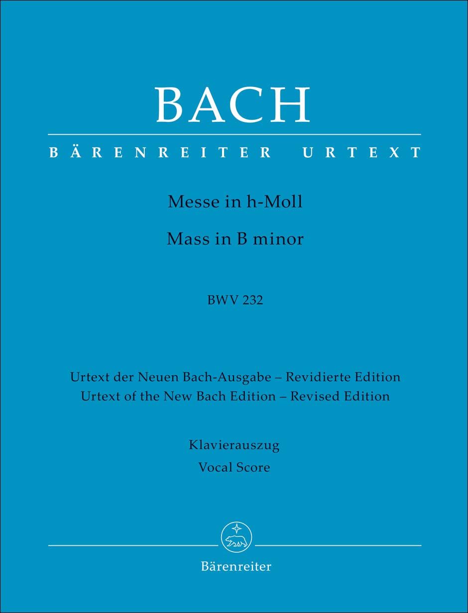 バッハ:ミサ曲 ロ短調 BWV 232(ラテン語)(改訂新版)/原典版/ヴォルフ編 【輸入:合唱】