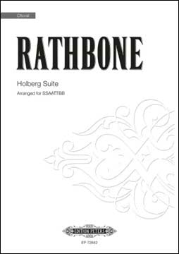 グリーグ:組曲「ホルベアの時代より」 Op.40(無伴奏混声八部合唱用編曲)(英語)/Rathbone編 【輸入:合唱】