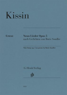 キーシン:ボリス・サンドラーの詩による9つの歌 Op.5/原典版/ラテン文字音訳付きヘブライ語 【輸入:ヴォーカルとピアノ】