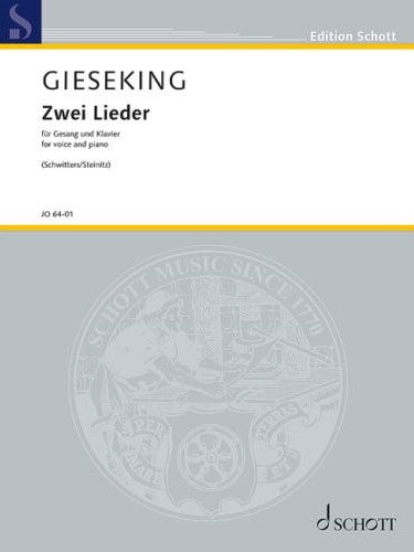 ギーゼキング:2つの歌曲: Der Zinnoberschlager, Die Dame von besserer Qualitat 【輸入:ヴォーカルとピアノ】