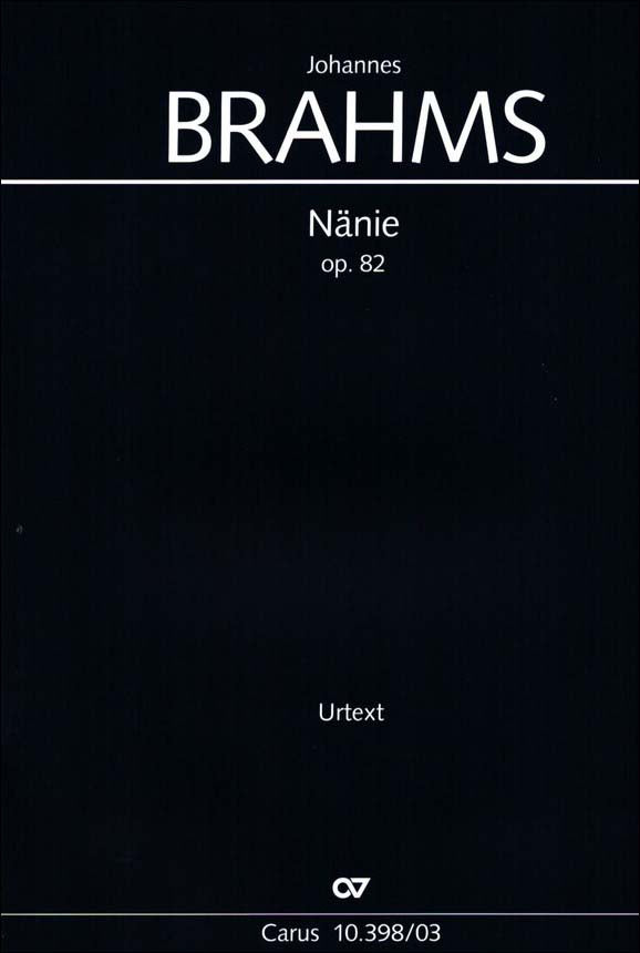 ブラームス:悲歌 Op.82: ヴォーカル・スコア 【輸入:合唱】