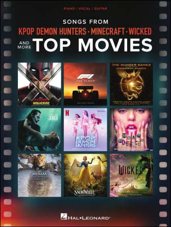 映画作品ソング集 ~「KPOPガールズ! デーモン・ハンターズ」「マインクラフト」「ウィキッド」とその他 トップ映画の作品より 【輸入:ヴォーカル/ピアノ/ギター】
