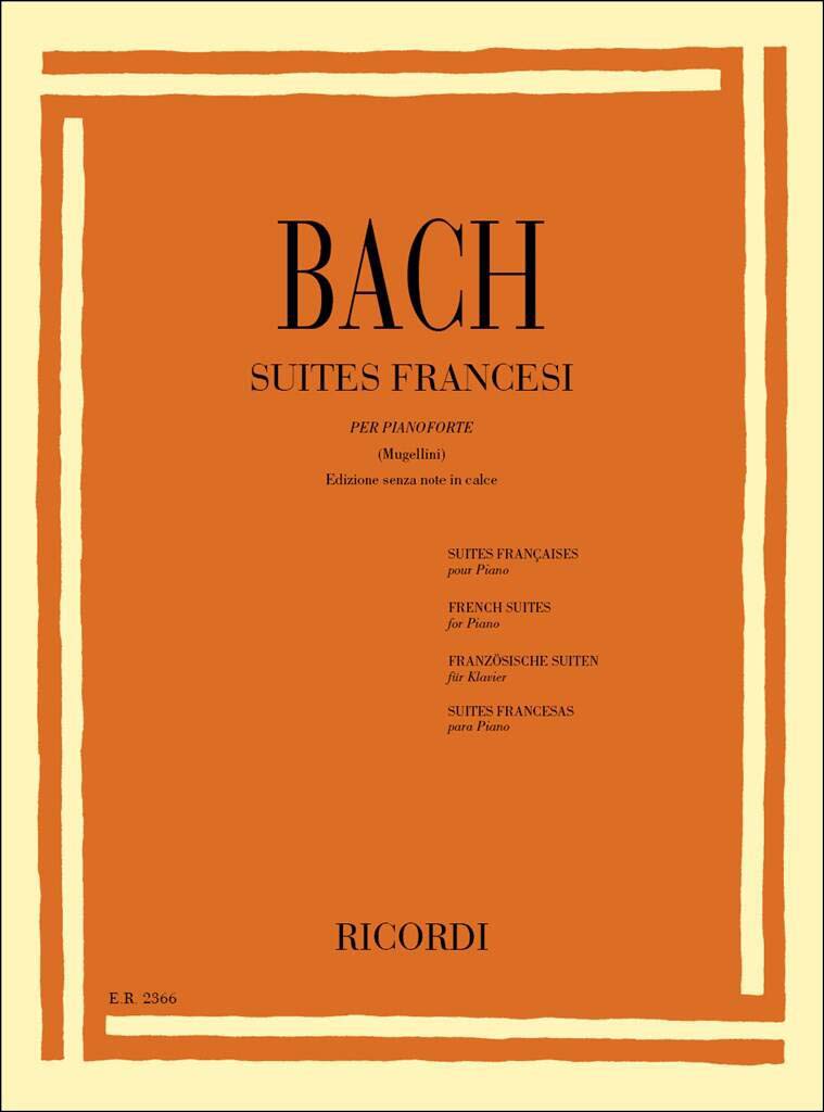 バッハ:フランス組曲 BWV 812-817/ムジェリーニ編 【輸入:ピアノ】
