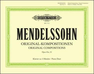メンデルスゾーン:連弾作品集: 変奏曲 変ロ長調 Op.83a、華麗なるアレグロ Op.92 【輸入:ピアノ】