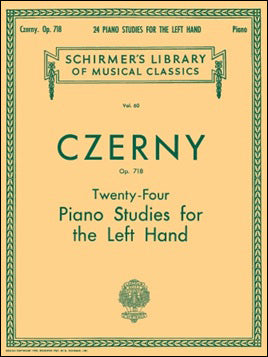チェルニー(ツェルニー):左手のための24の練習曲 Op.718/Scharfenberg編 【輸入:ピアノ】