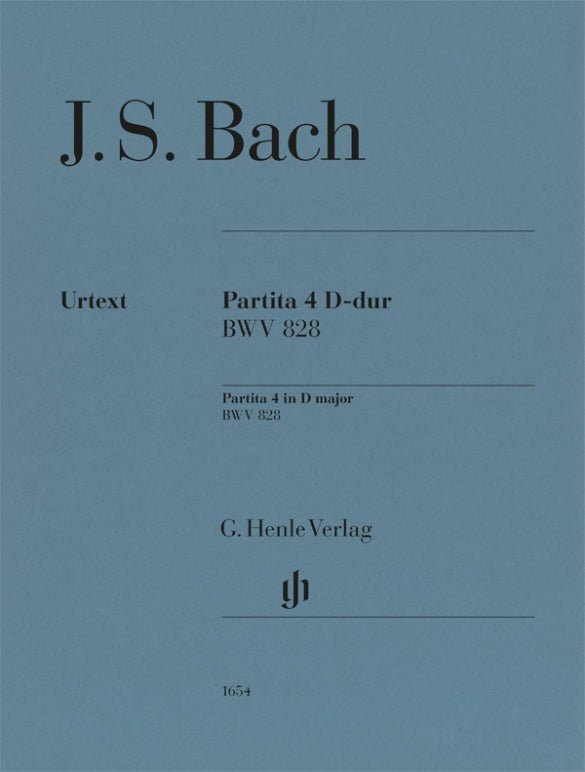 バッハ:パルティータ 第4番 ニ長調 BWV 828/原典版/Scheideler編/Youn運指 【輸入:ピアノ】