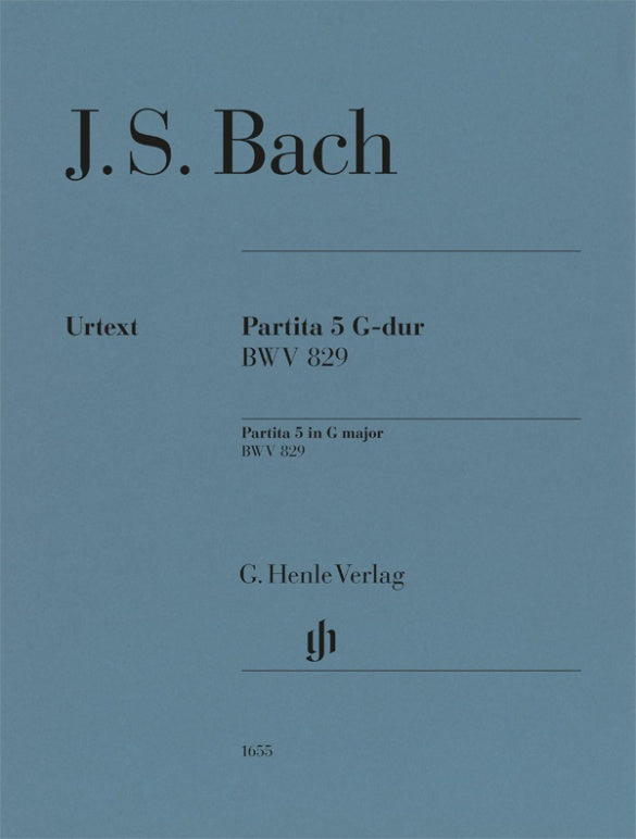 バッハ:パルティータ 第5番 ト長調 BWV 829/原典版/Scheideler編/Youn運指 【輸入:ピアノ】