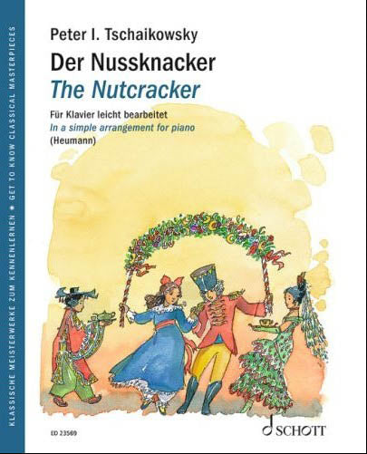 チャイコフスキー:やさしく弾ける「くるみ割り人形」(英語・独語)/Heumann編 【輸入:ピアノ】