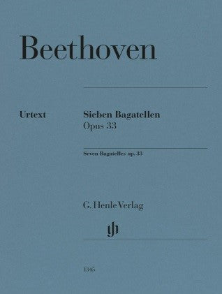 ベートーヴェン:バガテル Op.33/Urtext/Biermann編/Koenen運指 【輸入:ピアノ】