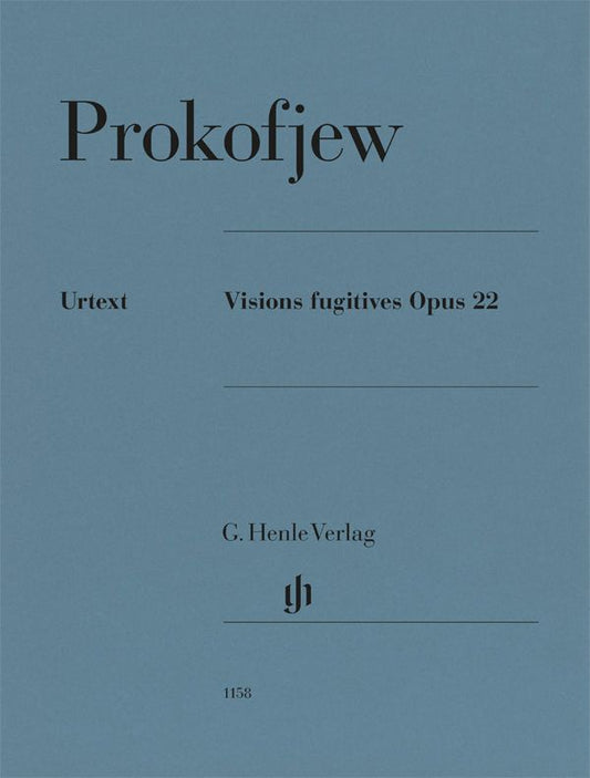 プロコフィエフ：つかの間の幻影 Op.22/原典版/Gertsch編/Giltburg運指 【輸入：ピアノ】