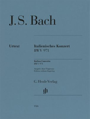 バッハ:イタリア協奏曲 ヘ長調 BWV 971/原典版/Scheideler編(運指なし) 【輸入:ピアノ】