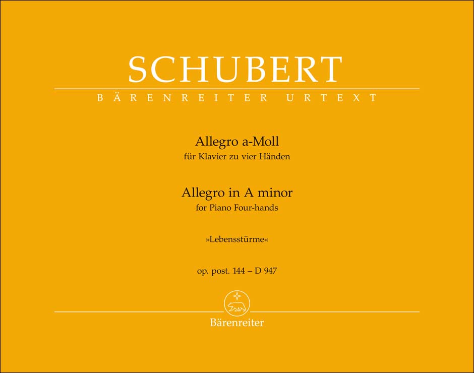 シューベルト:アレグロ イ短調 Op.post.144 D 947 「人生の嵐」/原典版/Litschauer編 【輸入:ピアノ】