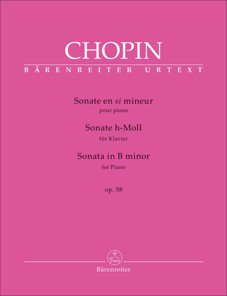 ショパン:ピアノ・ソナタ 第3番 ロ短調 Op.58/原典版/Badura-Skoda & Schilling-Wang編 【輸入:ピアノ】