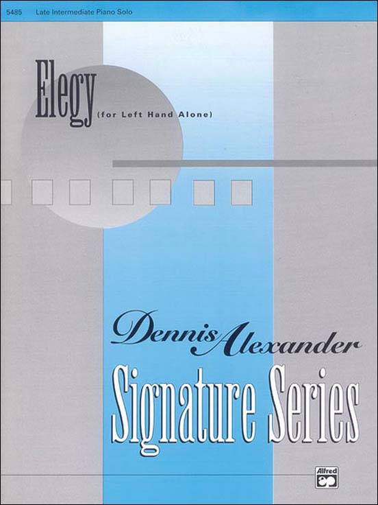 アレクサンダー、Dennis:左手のための エレジー 【輸入:ピアノ】