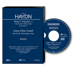ハイドン:ミサ曲 第9番 ニ短調 Hob.XXII/11 「深き悲しみのミサ(ネルソン・ミサ)」(独唱と混声四部合唱)(ラテン語): バス・パート合唱練習用 MP3CD 【輸入:CD/DVD】